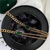 Emerald Gemstone Double Layer Choker Necklace