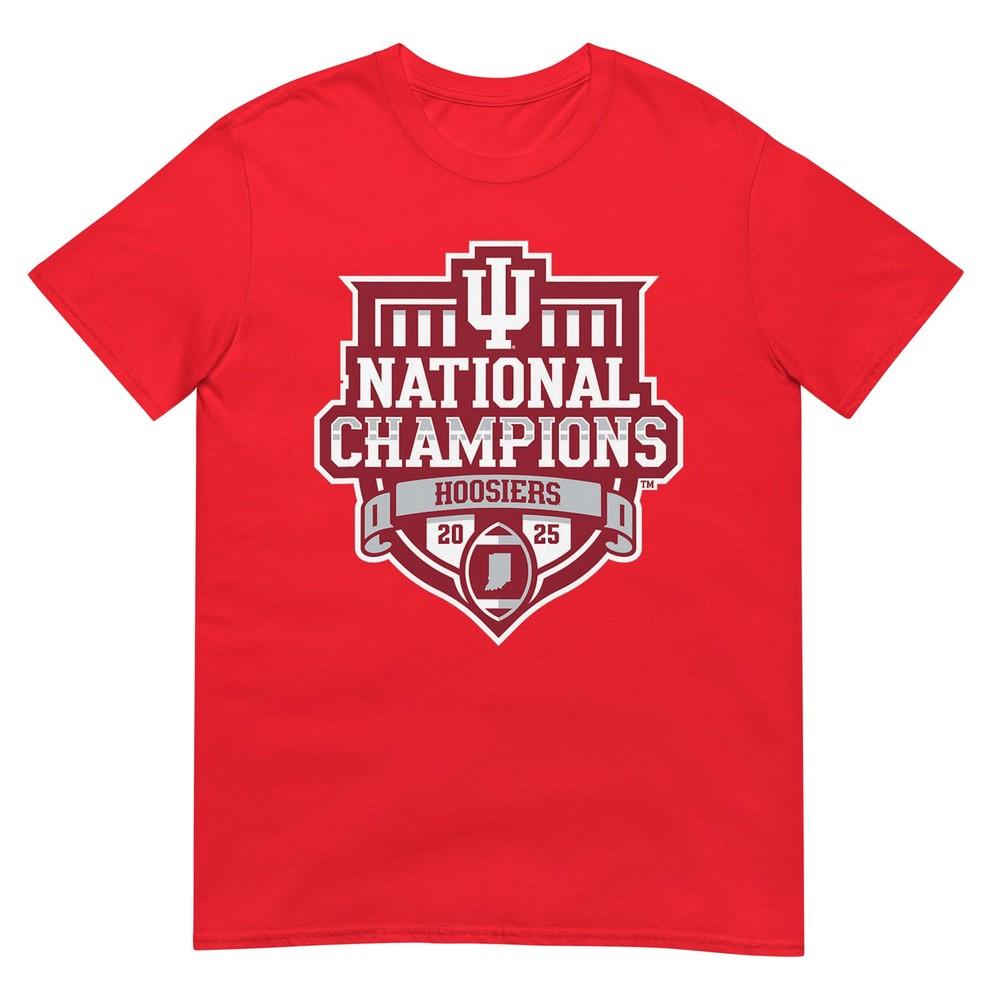 Indiana Hoosiers National Champs 2025 Football Gray Tshirt S