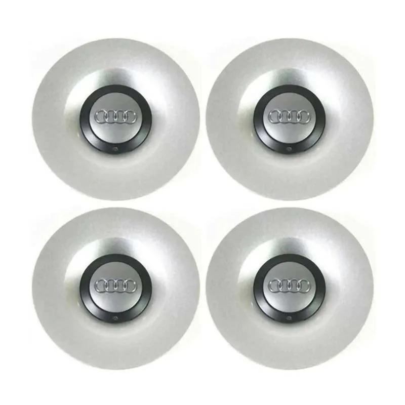 For Audi A34Pcs Car Wheel Center Hub Caps Badge Rim Hubcap 8N0601165A 4B0601165A Accessories For Audi A3 A4 A5 S6 S8 TT A8 Quattro Emblem