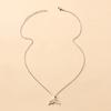 Mermaid Necklace European and American Alloy Jewelry Versatile Dolphin Tail Pendant Niche Light Luxury Women's Neck Chain