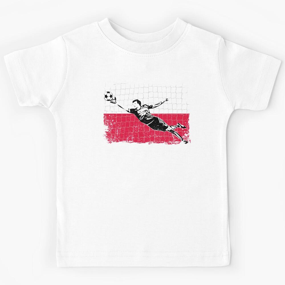 Poland Soccer Goalie Goal Keeper Shirt Kids T-Shirt 160