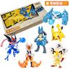 New Keeppley Blocks Cinderace Lucario Cartoon Character Collection Toys Desk Ornaments Model Decorations Children Gifts