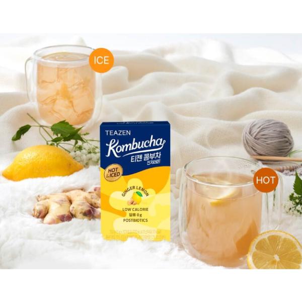Teazen Hot-Kombu Ginger Lemon 5g X 10 Sticks Per Box (10 Options)