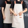 In-Stock Waterproof PU Leather Women's Catering Apron - Oil-Proof Kitchen Smock