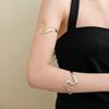 Bohemian Metall Offenes Armband für Damen Wellenmanschette Armreif Strandparty Schmuck Geschenk
