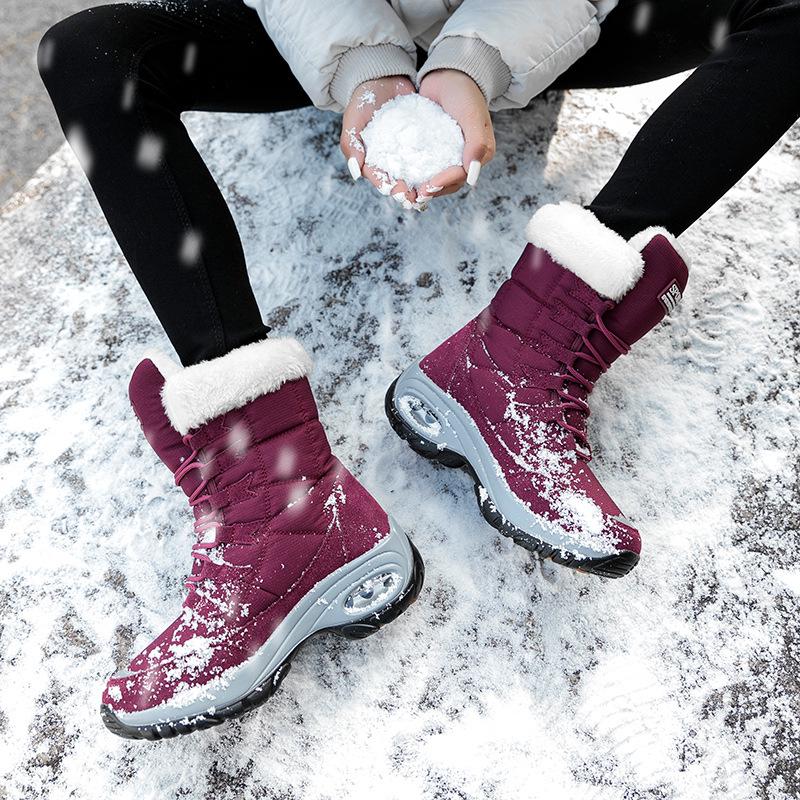 Women's Waterproof Fleece-Lined Winter Boots - Thick, Warm, Plus Size, Snow-Ready