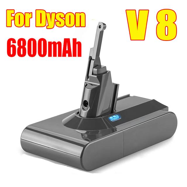 

Для Dyson V8 21,6 В, 6800 мАч, сменная батарея для Dyson V8, абсолютный беспроводной пылесос, ручной пылесос, батарея Dyson V8