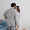 Pure Cotton Double Layer Gauze Long Sleeve Pajamas - Japanese Muji Style for Couples (Spring & Autumn)