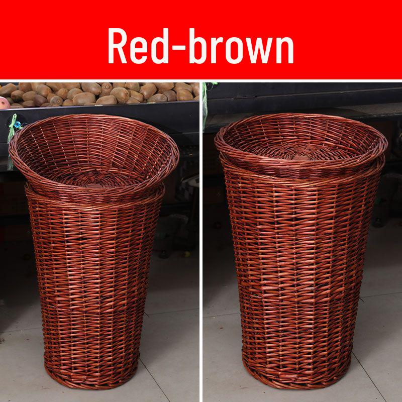 Wicker Basket Display for Fruits & Vegetables - Perfect for Supermarkets