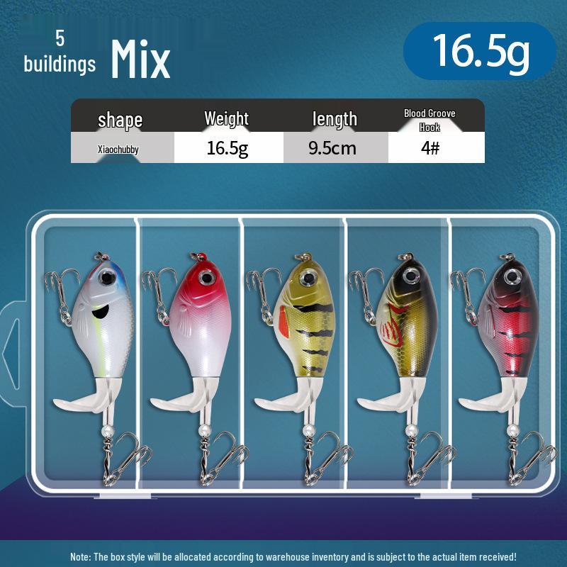 Floating Surface Tractor Lure for Freshwater Fish: Mandarin, Bass, Black Carp - Remote Casting Artificial Bait
