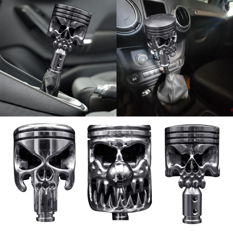 Car Stainless Steel Shifter Stick Knob Shifting Lever Handle Motorcycle Piston