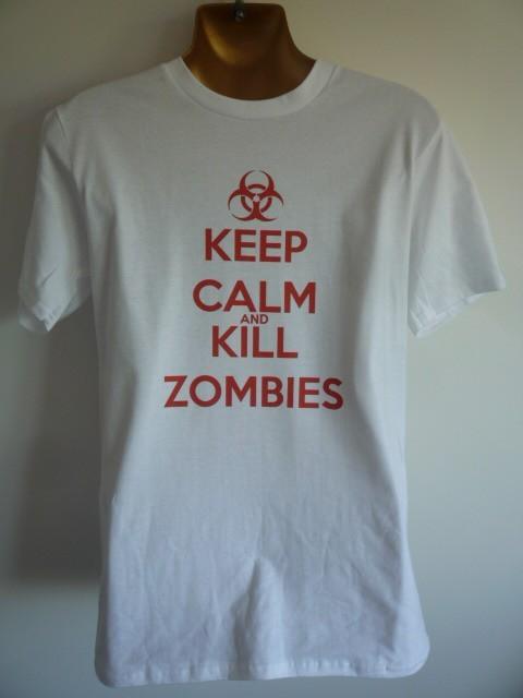 Keep Calm And Kill Zombies Unisexs Tshirt The Walking Dead Cod Black Ops Funny