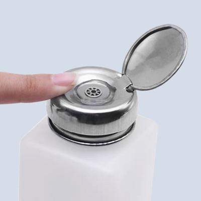 Solvent Liquid Dispenser 100-250ml Push Down Liquid Pump Bottle for Cleaners Cosmetic Liquid Container