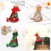 3D Pearl Bow Christmas Tree Hat Hair Clip - Festive Hair Accessory 2023
