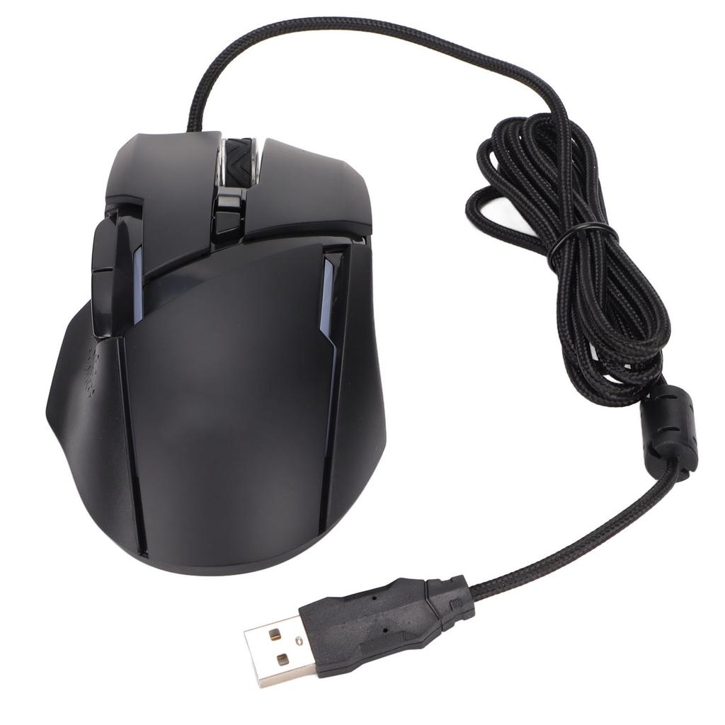Wired Mouse 7200DPI 6 DPI Adjustment RGB Lighting Mode Wide Compatibility Gaming Office Mouse