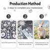 Pearl painting kit painting art rabbit dandelion floral handmade diy home decoration painting