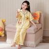 Kids Cotton Pajama Set Short Sleeve Long Pants Cartoon Print Sleepwear Boys Girls Ages 8
