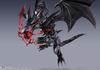 TAMASHII NATIONS MonsterArts Duel Monsters Black Approximately PVC ABS Painted Action Figure S.H. Yu-Gi-Oh! Red-Eyes Dragon, 220mm, &