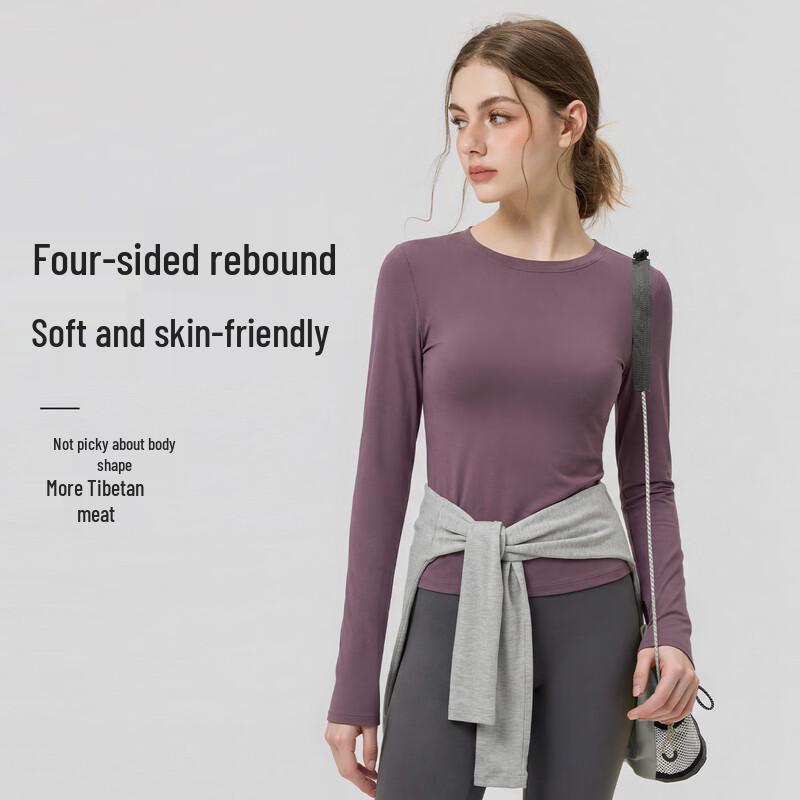 Youyou Women's Long Sleeve Yoga Fitness Top