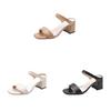Womens Flat Sandals With Breathable Pu Upper For Daily Casual Wear