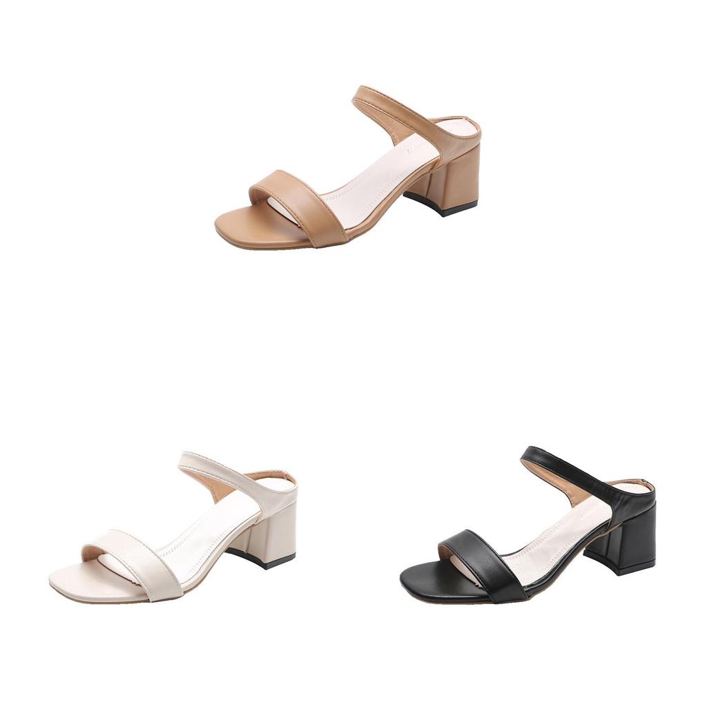 Womens Flat Sandals With Breathable Pu Upper For Daily Casual Wear