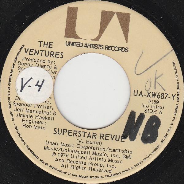 

7inch Record VENTURES - Superstar Revue UAXW687Y United Artists 1975 Canada Soul/Funk Used