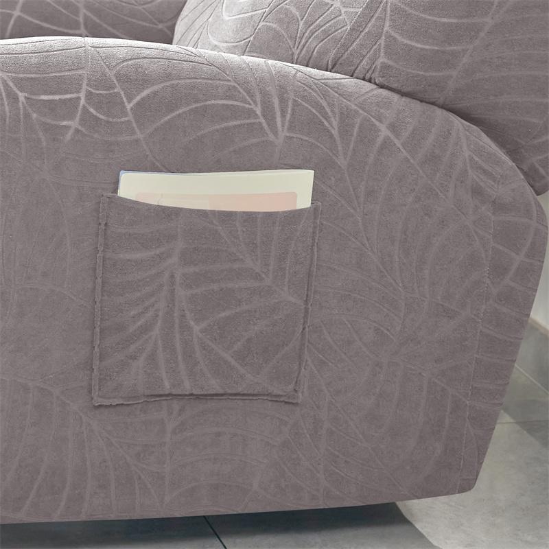 Leaves Jacquard Recliner Chair Cover Elastic Single Sofa Covers Waterproof Armchair Slipcover for Living Room Funda Sillon Relax