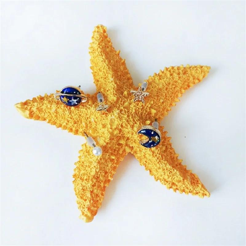 Fashion Temperament Simple Korean Personality Earrings Decoration Planet  Universe Earrings Colorful Personality for Girl