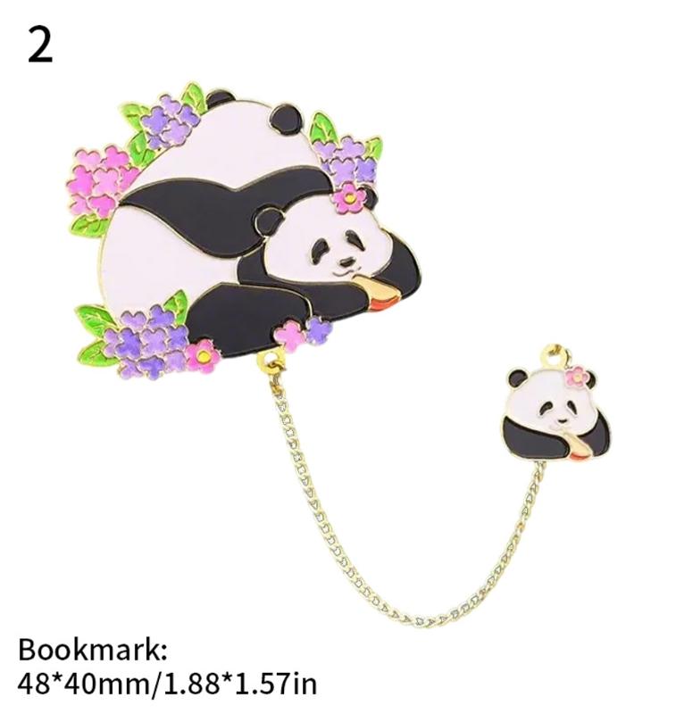 Creative Book Markers Metal Reading Bookmarks Panda Page Markers Lovely Bookmarks for Book Lovers