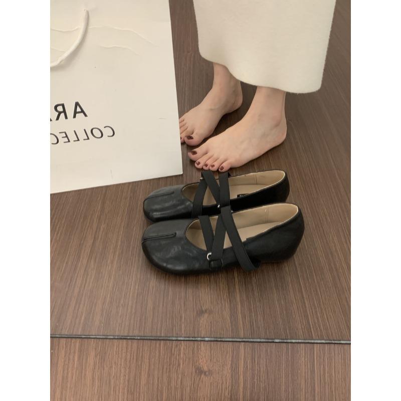 Mary Jane shoes women's new autumn soft-soled, not tired, inner height increase, shallow mouth ballet shoes