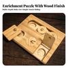 Wooden Guinea Pig Foraging Toy Boredom Enrichment Tray Safe