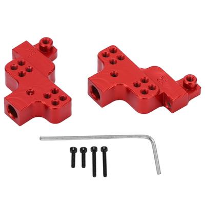 2PCS Metal Aluminum Alloy Front Suspension Bracket Shock Mount for Axial SCX24 1/24 RC CarRed