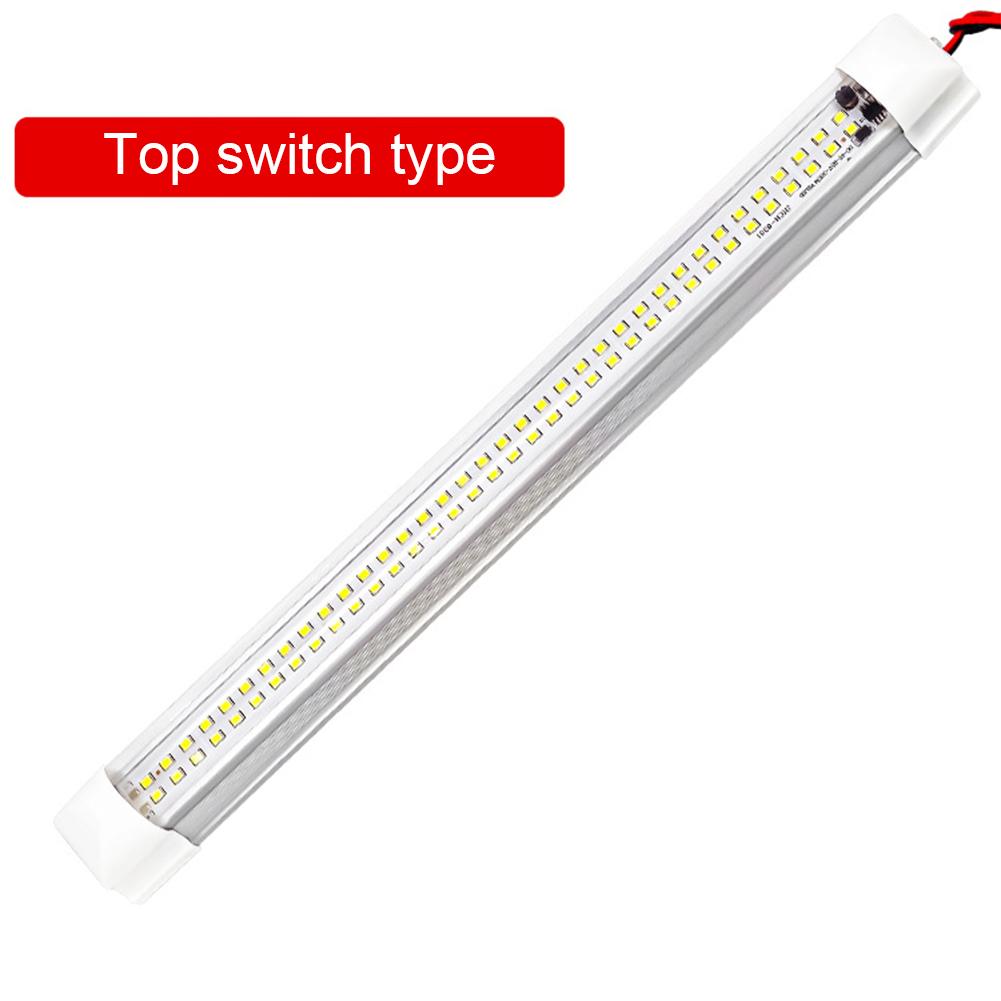 72 LED 12V Car Interior Led Light Bar White Light Tube with Switch for Van Lorry Truck RV for Camper Boat Indoor Ceiling Light