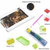 Full Drill Diamond Art Kit Santa Christmas DIY Rhinestone Painting Canvas Creative Handmade Gift for Dog Lovers Holiday Home Decoration
