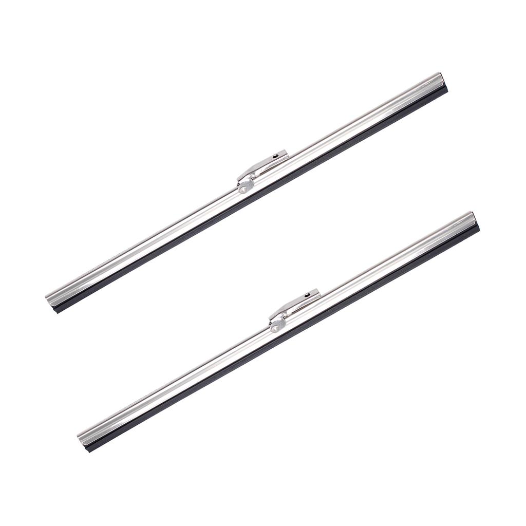 10 Inch Windshield Wipers, 2PCS Stainless Steel Wiper Blades for Car and Boat, Universal Replacement Wiper Blades