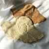Summer Hats For Women Flower Rope Chain Foldable Sun Hat Beach Accessories Seaside Holiday Bucket Hat Sunhat New Beige Khaki