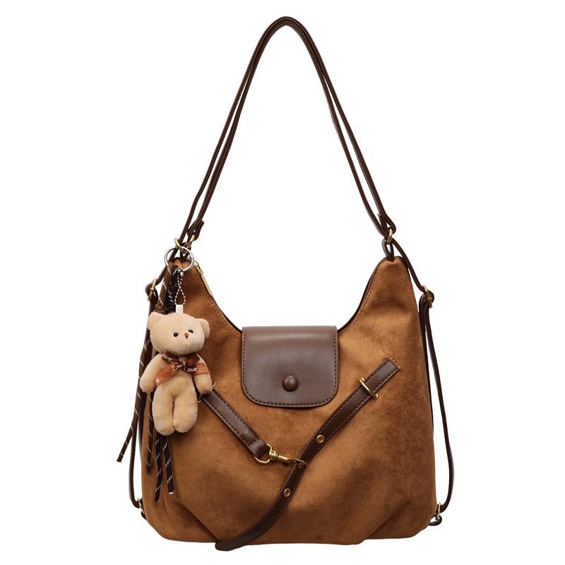 2025 Retro Matte Large Capacity Women's Backpack: Autumn/Winter Crossbody & Shoulder Bag for Work & Commute