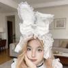 Elegant Ribbon Hair Clip Headpiece With Lace Ruffle Trim Design For Women And Girl Anime Event Gathering Hair Ornament