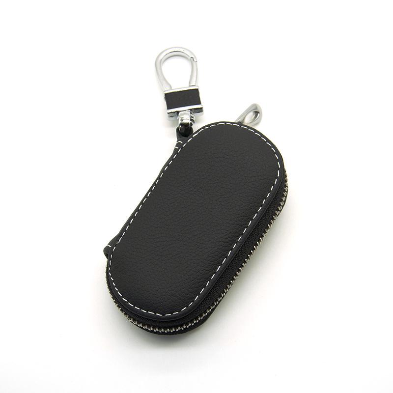 

Genuine Cowhide Key Case for Geely, Zotye, Mitsubishi, Kia, BYD, Hyundai, Luxgen, Volkswagen, and Liebao Cars OPP Bag Packaging чёрный