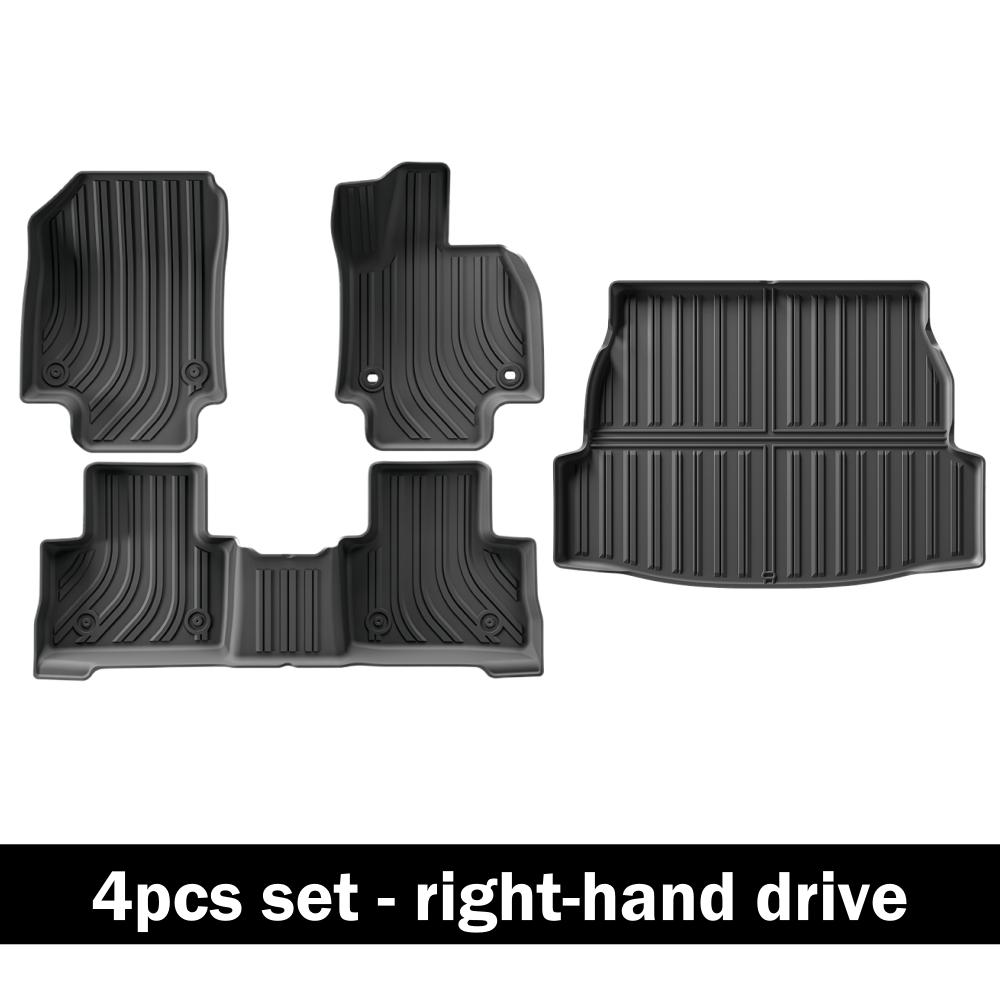 RHD Car Floor Mats For Toyota RAV4 RAV-4 2025 2025 2025 2025 2020 2019 TPE Waterproof Floor Liner Trunk Mat Backrest Pad