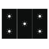 1 Set 5-Hole Gas Stove Pad Protective Cover Kitchen Cleaning Anti-dirty Non-stick Pad Reusable Stovetop Scratch Protector Pads