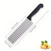 Potato Cutter Potato Chip Cutter Stainless Steel Serrated Blade