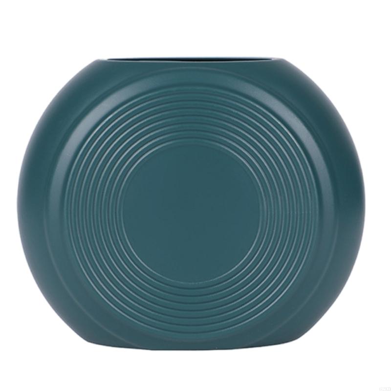 62KD Wide Mouth Plastic Vases for Tiny Flower Home Living Room Desktop Decoration