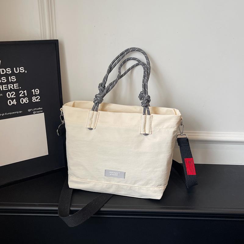 

Fashi Macar Color Tote Bag Simple Lightweight Canvas Women Handbag Versatile Commuter High Quality Shoulder Crossbody Bag