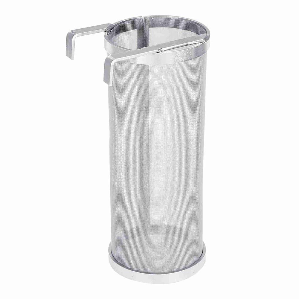 Stainless Steel Mesh Filter 300 Micron Mesh Filter Basket Professional Beer Brewing Filter Keg 10 x 25.5cm