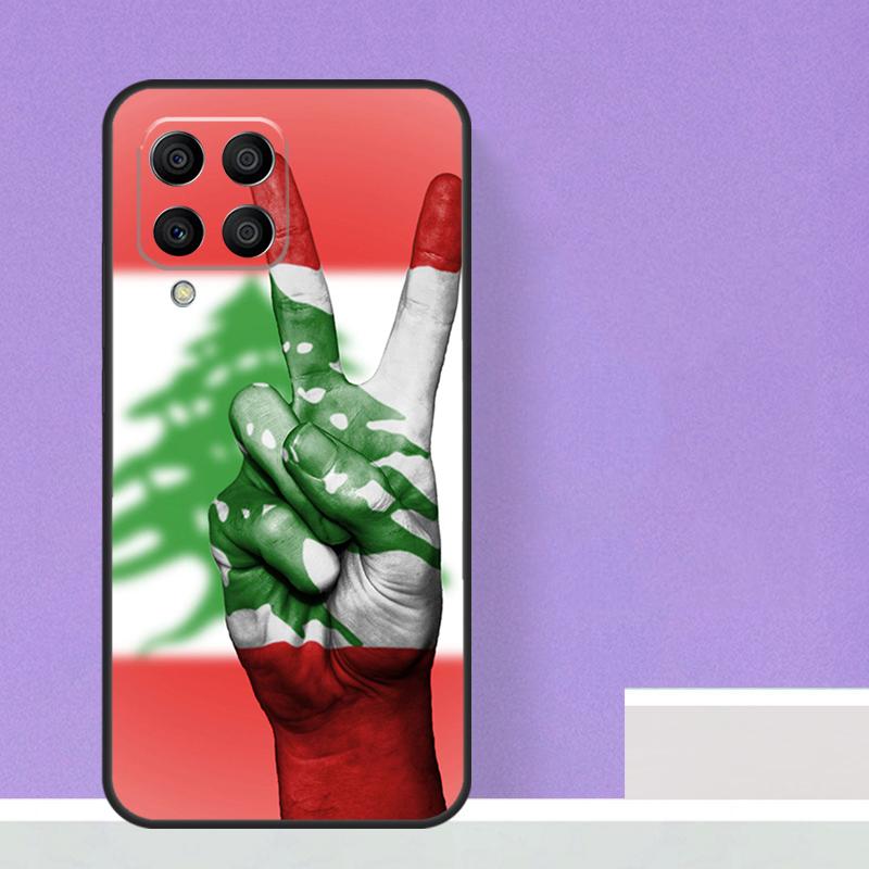 Libanon Flagge Karte Für Samsung Galaxy M13 M33 M53 M12 M32 M52 M14 M34 M54 M20 M51 M21 M30s M31s M15 m55 Fall