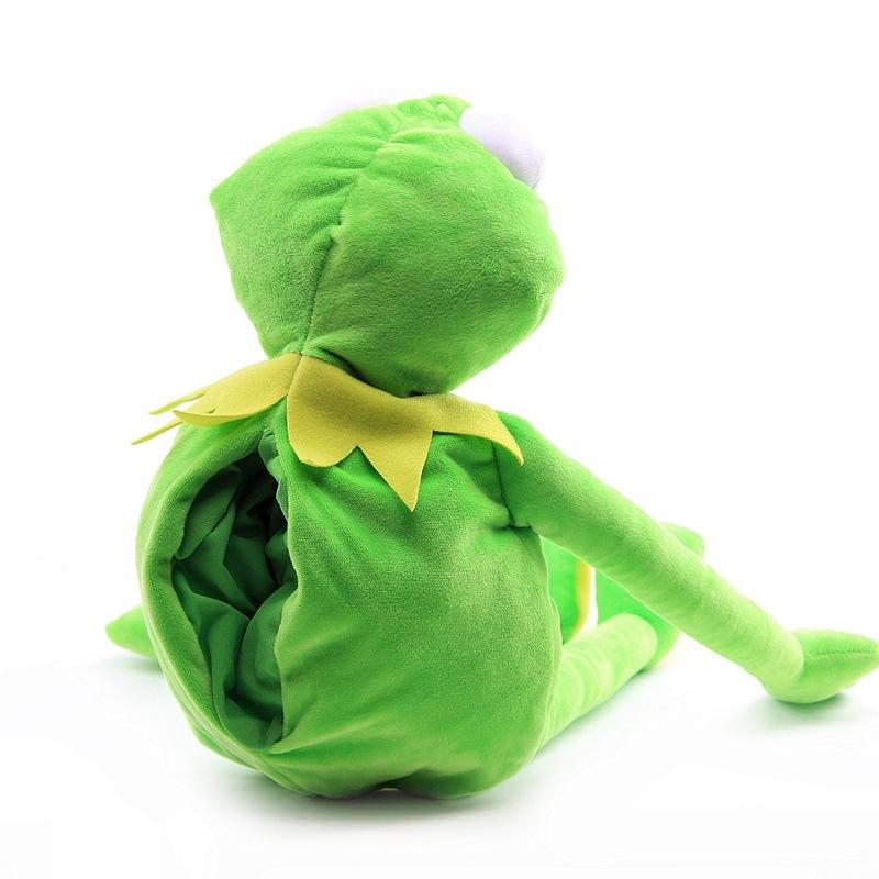 1 buc. Broasca Kermit Păpușă de pluș amuzantă Marionetă de mână Ghiozdan Jucărie de pluș Animal Broască Păpușă mare Recuzită pentru spectacole de ventrilocie Pentru Bebeluș