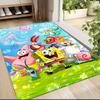 Spongebob Friends Adventure Carpet Rug Soft Washable Antislip Home Living Room Sofa Mats Personalized Christmas Rug