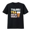 Tambi Tea Innum Varala Tamil Comedy Quote Chennai T Shirt Vintage Washed Casual Stretched Stylish Comfortable Soft Versatile