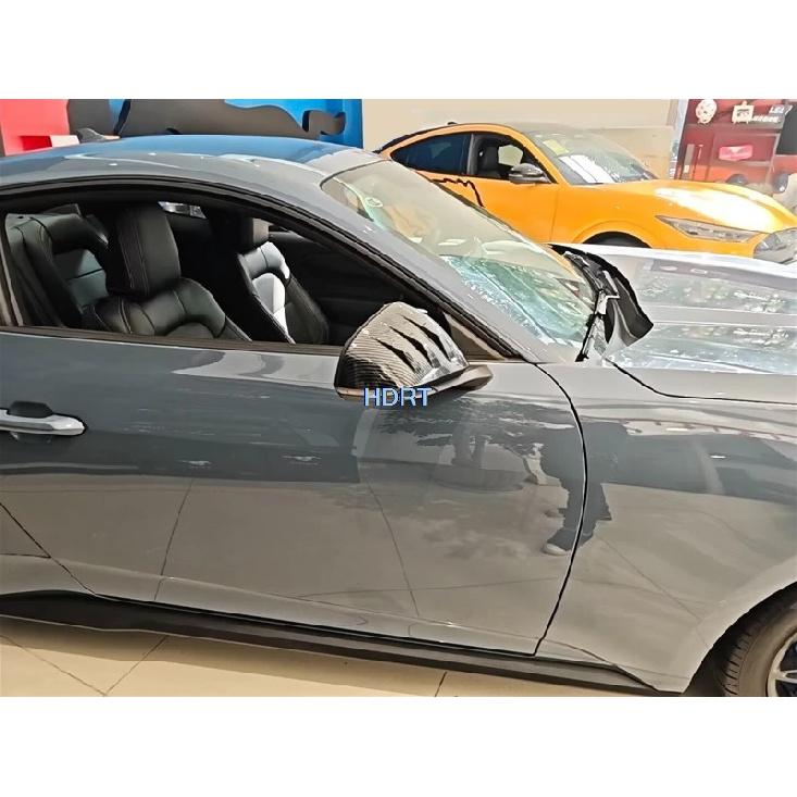 For Ford Mustang 2024 + Car Styling Door Side Reverse Mirror Cap Rear View Mirror Caver Reflective Mirror Trim Frame Accessories
